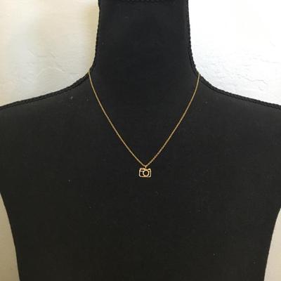 Brian Anthony, dainty vintage camera pendant necklace