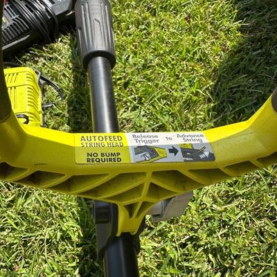 Ryobi 18V Cordless String Trimmer with Battery, Charger & Extra Line