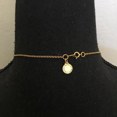Vintage Marc by Marc Jacobs, gold tone, supply tag, pendant necklace