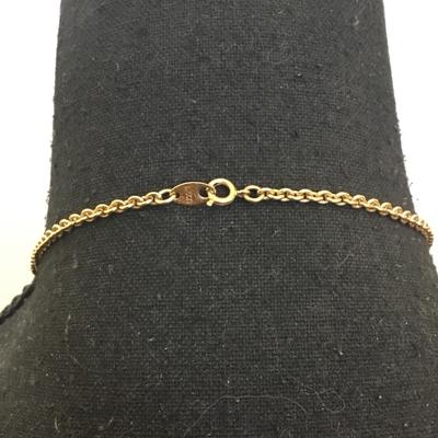 Vintage Avon, gold tone, heart necklace, long