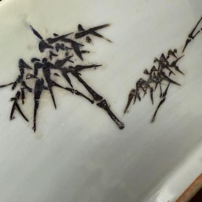 Large Antique Chinese Porcelain Plate with Dragon