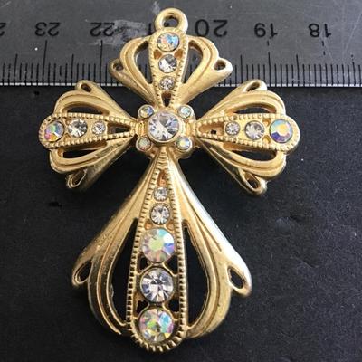 Cross Pendant or Brooch