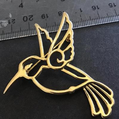 JJ. Hummingbird Brooch