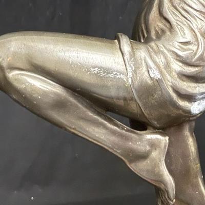 1930’s Art Deco Max Le Verrier French Bronze Javelin Thrower