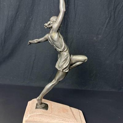 1930’s Art Deco Max Le Verrier French Bronze Javelin Thrower