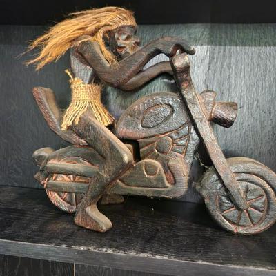 Wooden Motorcycle Decoration