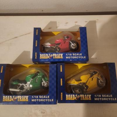 Road Track Collectable motorcycle models