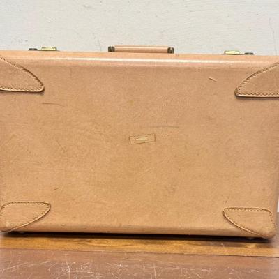 Vintage Vouge Leather-wrapped Suitcase