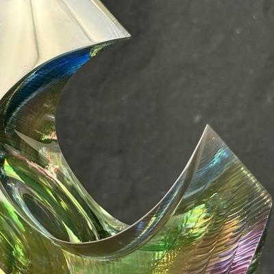 Kit Karbler & Michael David Art Glass Sculpture - Signed