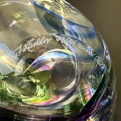 Kit Karbler & Michael David Art Glass Sculpture - Signed