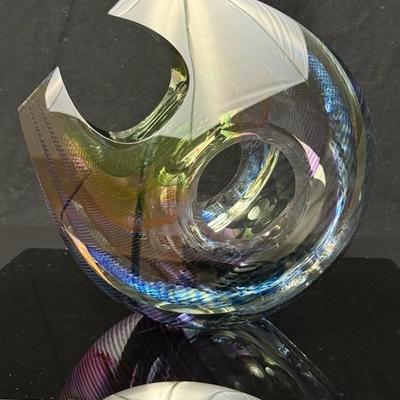 Kit Karbler & Michael David Art Glass Sculpture - Signed