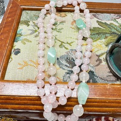 Costume jewelry, cameo belt and jewelry boxes