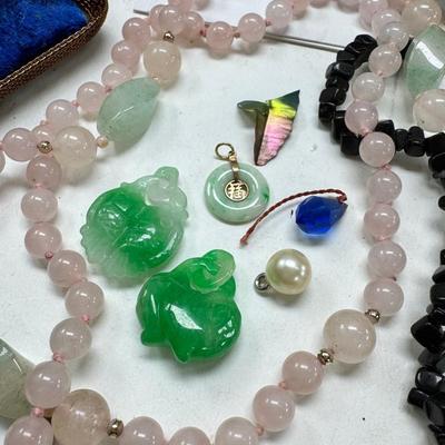Costume jewelry, cameo belt and jewelry boxes