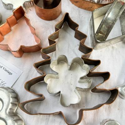 Copper and Aluminum cookie cutter, Large mixing bowl, Strawberry cookie jar
