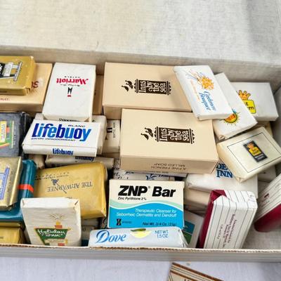 Huge collection of vintage hotel soaps!!! Interesting ephemera