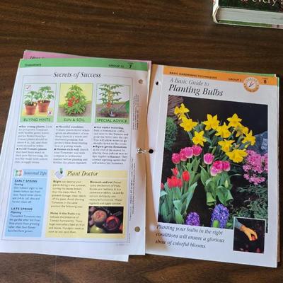 Flowers - Landscaping - Gardening books with flower and vegetable seed packets (some past date)