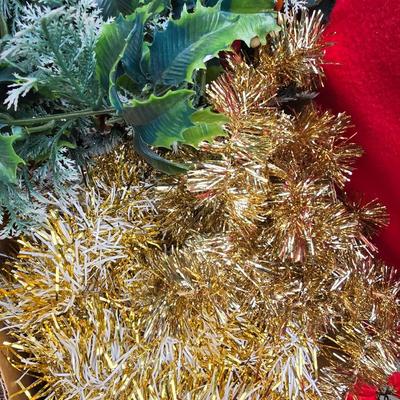 Christmas Decor - Faux pine garland - wreath making supplies - and more