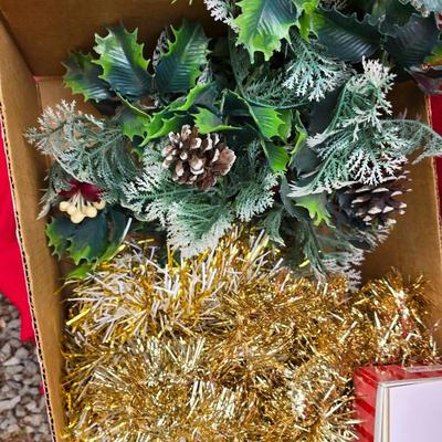 Christmas Decor - Faux pine garland - wreath making supplies - and more