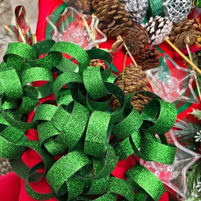 Christmas Decor - Faux pine garland - wreath making supplies - and more