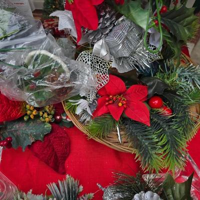 Christmas Decor - Faux pine garland - wreath making supplies - and more