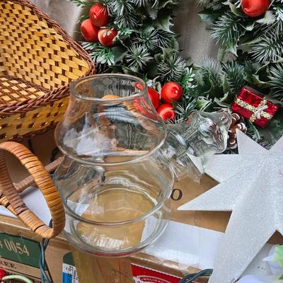 Christmas Decor - Faux pine garland - wreath making supplies - and more