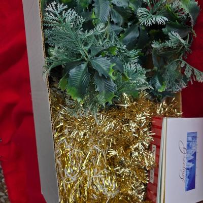 Christmas Decor - Faux pine garland - wreath making supplies - and more