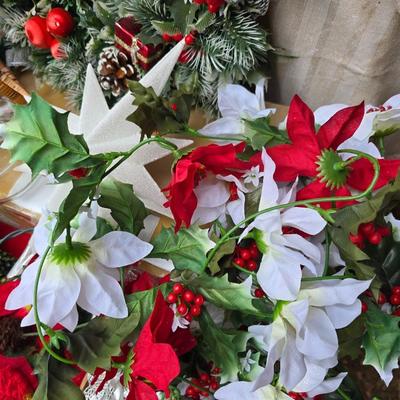 Christmas Decor - Faux pine garland - wreath making supplies - and more