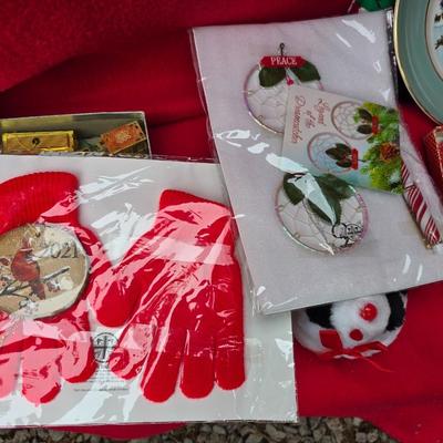 Lots of Christmas Decor - ornaments - collectibles - snowmen -10" fiber optic Santa - candles and more