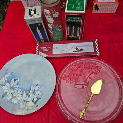 Lots of Christmas Decor - ornaments - collectibles - snowmen -10" fiber optic Santa - candles and more