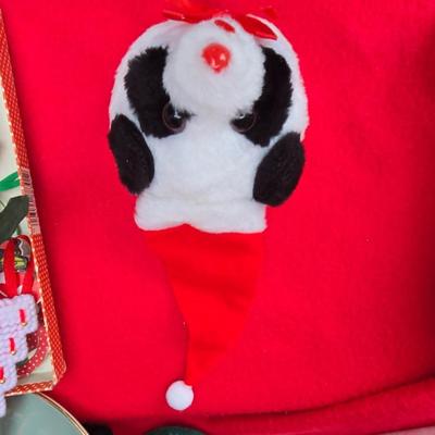 Lots of Christmas Decor - ornaments - collectibles - snowmen -10" fiber optic Santa - candles and more