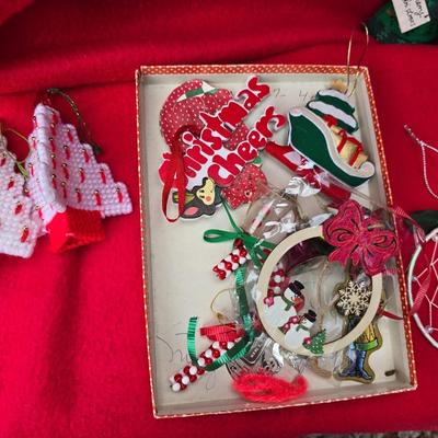 Lots of Christmas Decor - ornaments - collectibles - snowmen -10" fiber optic Santa - candles and more
