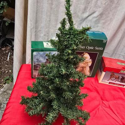 Lots of Christmas Decor - ornaments - collectibles - snowmen -10" fiber optic Santa - candles and more