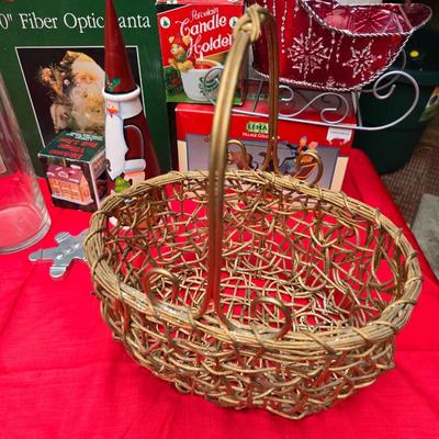 Lots of Christmas Decor - ornaments - collectibles - snowmen -10" fiber optic Santa - candles and more