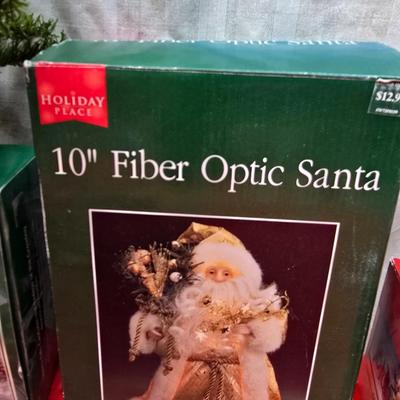 Lots of Christmas Decor - ornaments - collectibles - snowmen -10" fiber optic Santa - candles and more