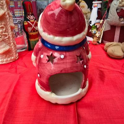 Lots of Christmas Decor - ornaments - collectibles - snowmen -10" fiber optic Santa - candles and more