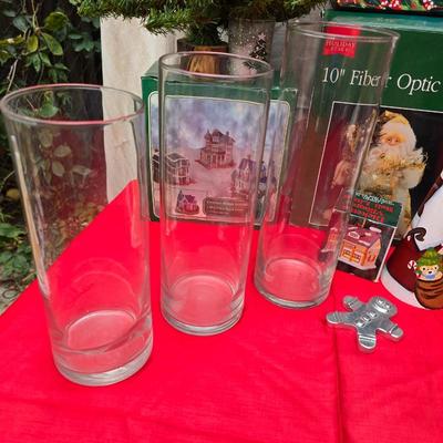 Lots of Christmas Decor - ornaments - collectibles - snowmen -10" fiber optic Santa - candles and more