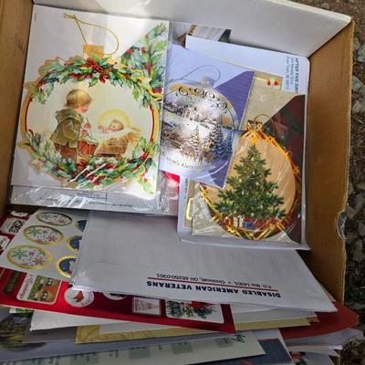 Wrapping paper - Bows - Gift labels - Greeting cards in two long lidded totes and more !