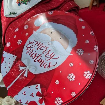 Faux Christmas tree - Ornaments - Christmas Decor - porcelain carousel horse and more