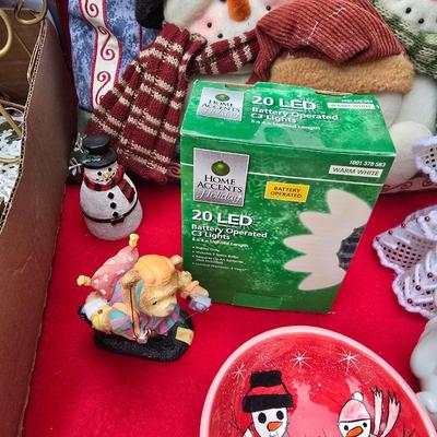 Faux Christmas tree - Ornaments - Christmas Decor - porcelain carousel horse and more