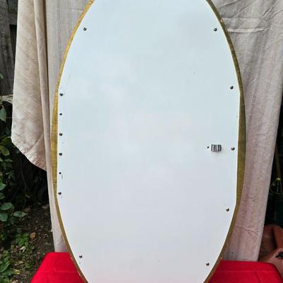 Vintage Gold framed oval mirror