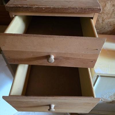 Small 5 drawer lingerie dresser - raw wood