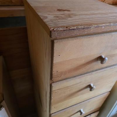 Small 5 drawer lingerie dresser - raw wood