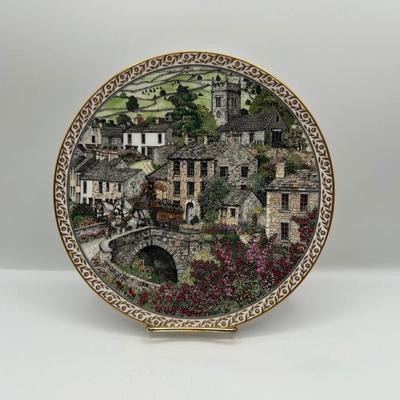 Royal Worcester ‘Muker’ Villages Plate – 1991 Sue Scullard