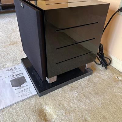 REL Acoustics R-305 Sub-Bass System – High-End Powered Subwoofer w/ Manual