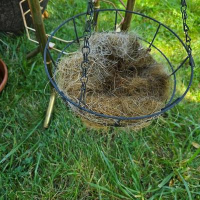Flowerpots and Sprinklers with a brass plant stand