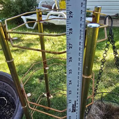 Flowerpots and Sprinklers with a brass plant stand