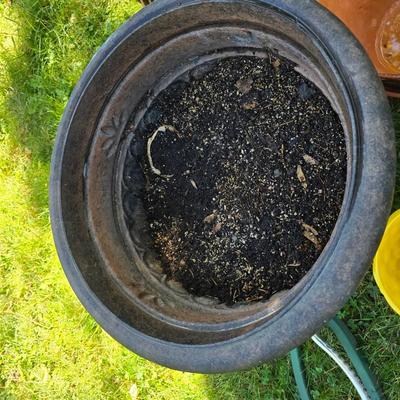 Flowerpots and Sprinklers with a brass plant stand