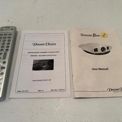 DreamVision DreamBee 2 Full HD 1080p Projector – Remote, Ceiling Mount & Manual, Low Hours