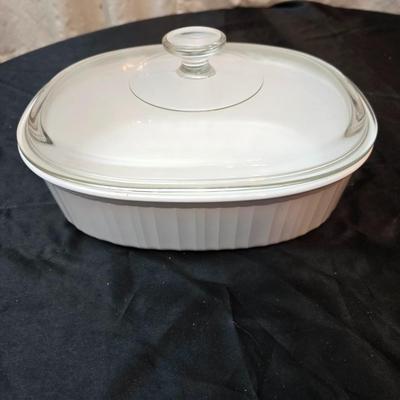 Bonjour Casserole dish and a partial set of Churchill dinnerware