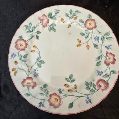 Bonjour Casserole dish and a partial set of Churchill dinnerware